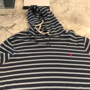 Navy Blue Light Blue Polo by Ralph Lauren Hoodie